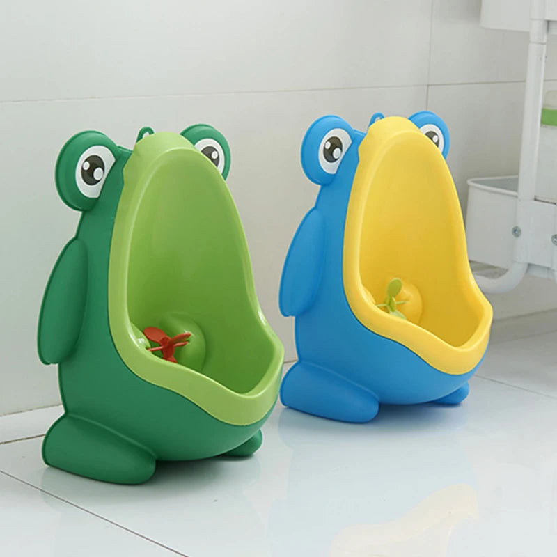 Cartoon Baby Toilet Urinal Boy Wall-Mounted Urinal Frog Shape Boy Standing Urinal Toilet Training Urinal