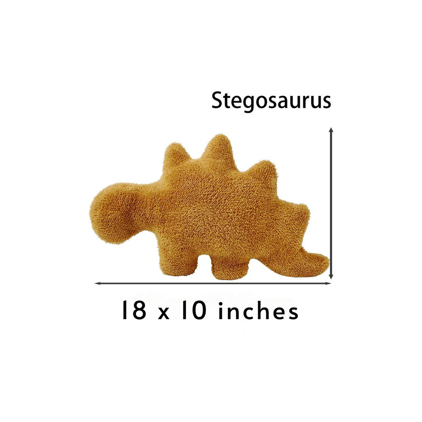 Chicken Nugget Dinosaur Plush Pillow for Kids - Soft and Cuddly Fun