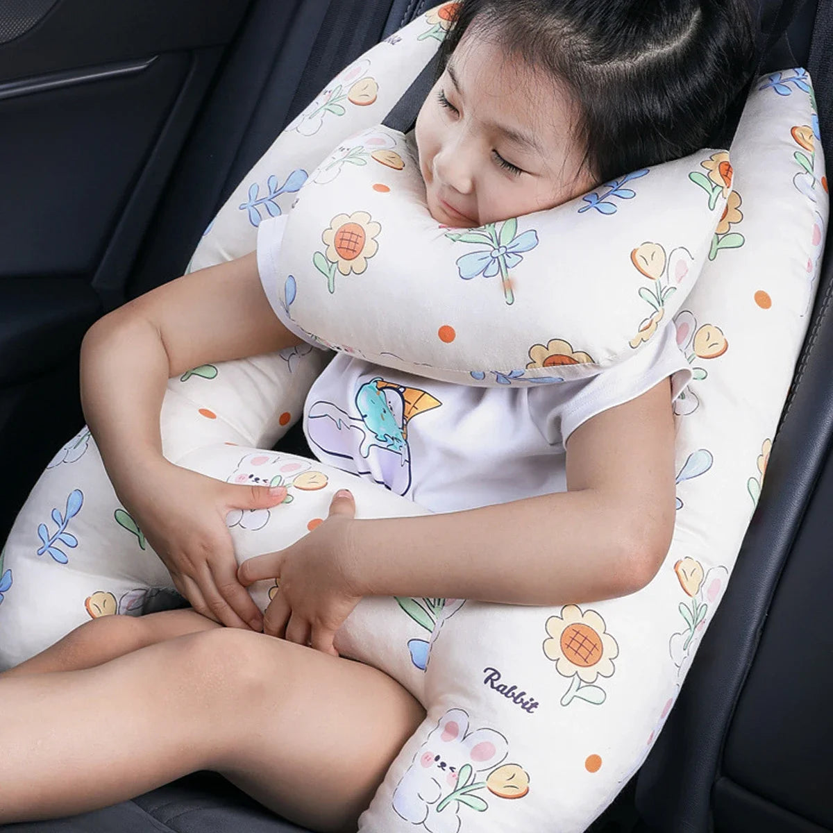 Bambini Safety Neck Pillow for Kids Car Seats - Comfortable and Secure Travel Companion