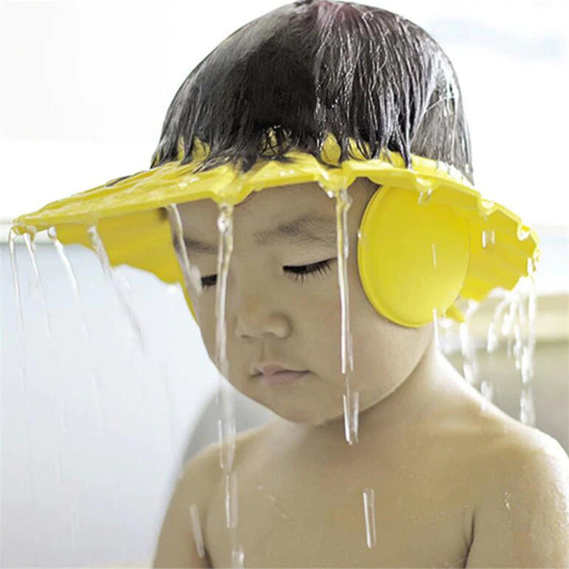 Safe Shampoo Shower Bathing Bath Protect Soft Cap Hat for Baby Wash Hair Shield Bebes Children Bathing Shower Cap Hat Kids