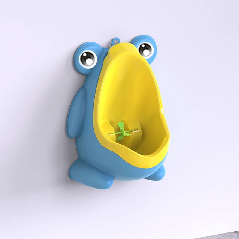 Cartoon Baby Toilet Urinal Boy Wall-Mounted Urinal Frog Shape Boy Standing Urinal Toilet Training Urinal